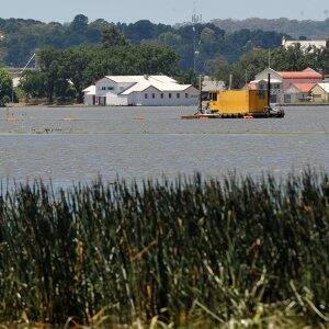 Dredging of the Lake Wendouree rowing course continues.