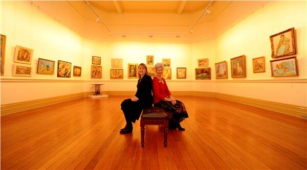 WORKS FUNDING: Ballarat Mayor Judy Verlin, left, with Regional and Rural Development Minister Jacinta Allan who announced  $990,000 in funding for the Art Gallery of Ballarat yesterday. Picture: Jeremy Bannister