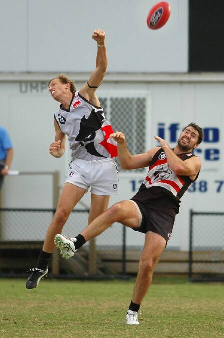 SPOIL: Roosters captain Shaune Moloney leaves nothing to chance.  Moloney played his 175th senior game with North Ballarat. Picture: Richard Whelan