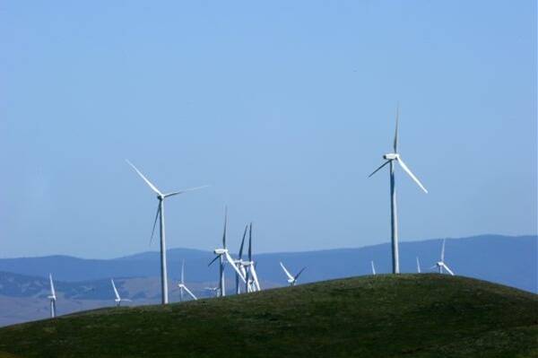 HAZARDOUS: The Waubra Wind Farm.