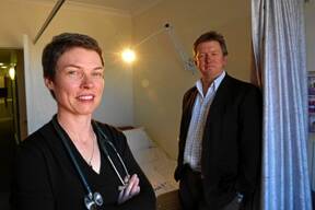 EXAMINERS: Ballarat Health Services joint directors of physician training  Kate Hamilton and Grant Phelps will assess trainee specialists tomorrow.