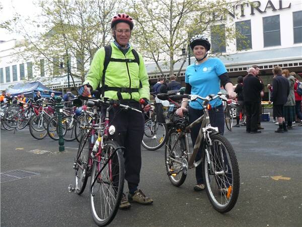 Brian Pitman and Melanie Woolcock enjoy taking part in National ride to Work Day