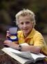 WORDSMITH: Delacombe Primary School pupil Brendan McDougall with the award he won for achieving the highest standard in the Australian Schools Spelling Competition.