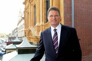 FIRST BUDGET: Premier Ted Baillieu outlines Ballarat's benefits yesterday. Picture: Jeremy Bannister.
