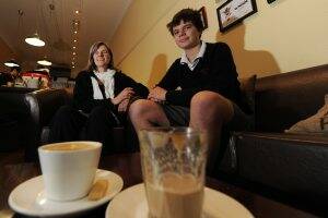 WINNER: Sturt Street's The Bean Barn was voted Ballarat's best coffee by The Courier readers. More than 1000 votes were cast in the Pride of Ballarat survey, which ran for a month. Customers Gayle Brisbane and Jesse Leclere enjoy a cup.