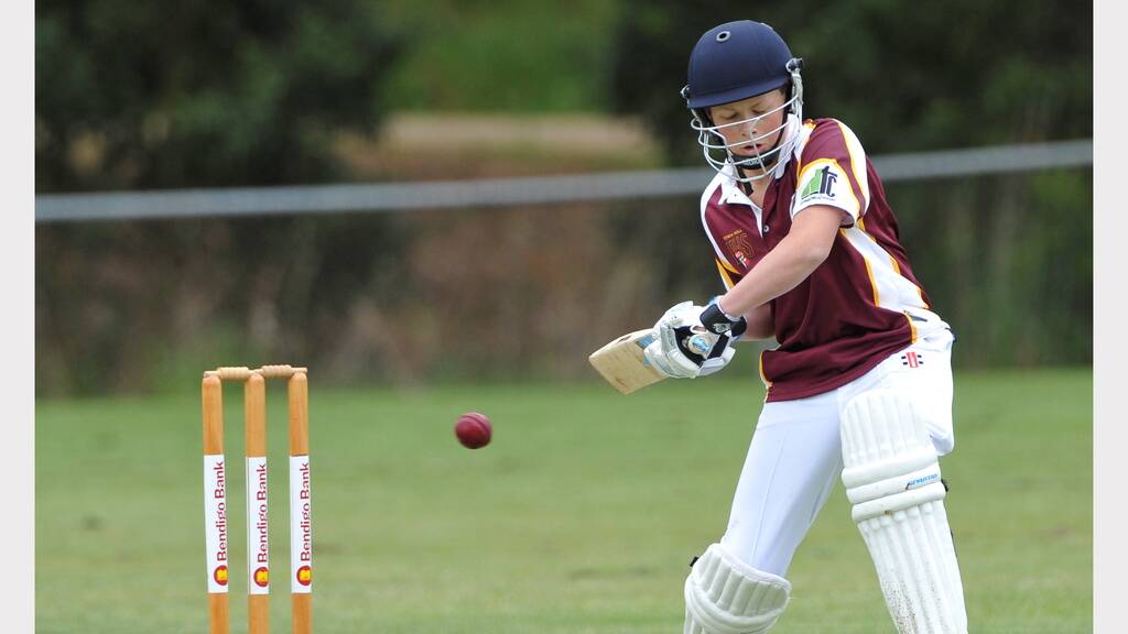 BCA UNDER-14 GOLD - BROWN HILL V GOLDEN POINT. Brown Hill Harry Mulcahy. Pic Lachlan Bence.