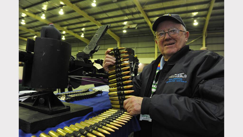 Arms and Militaria Fair at Wendouree Sports and Events Centre. John Gilbert . Pic Lachlan Bence.  