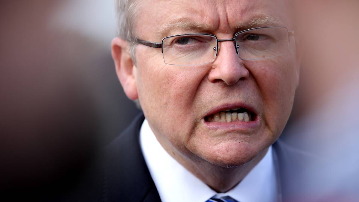It didn't take long for Kevin Rudd's election campaign to go off the rails. In some cases, staff have been blamed, but a big part of the problem seems to lie with the leader himself - Rudd being Rudd. Photo: GETTY IMAGES