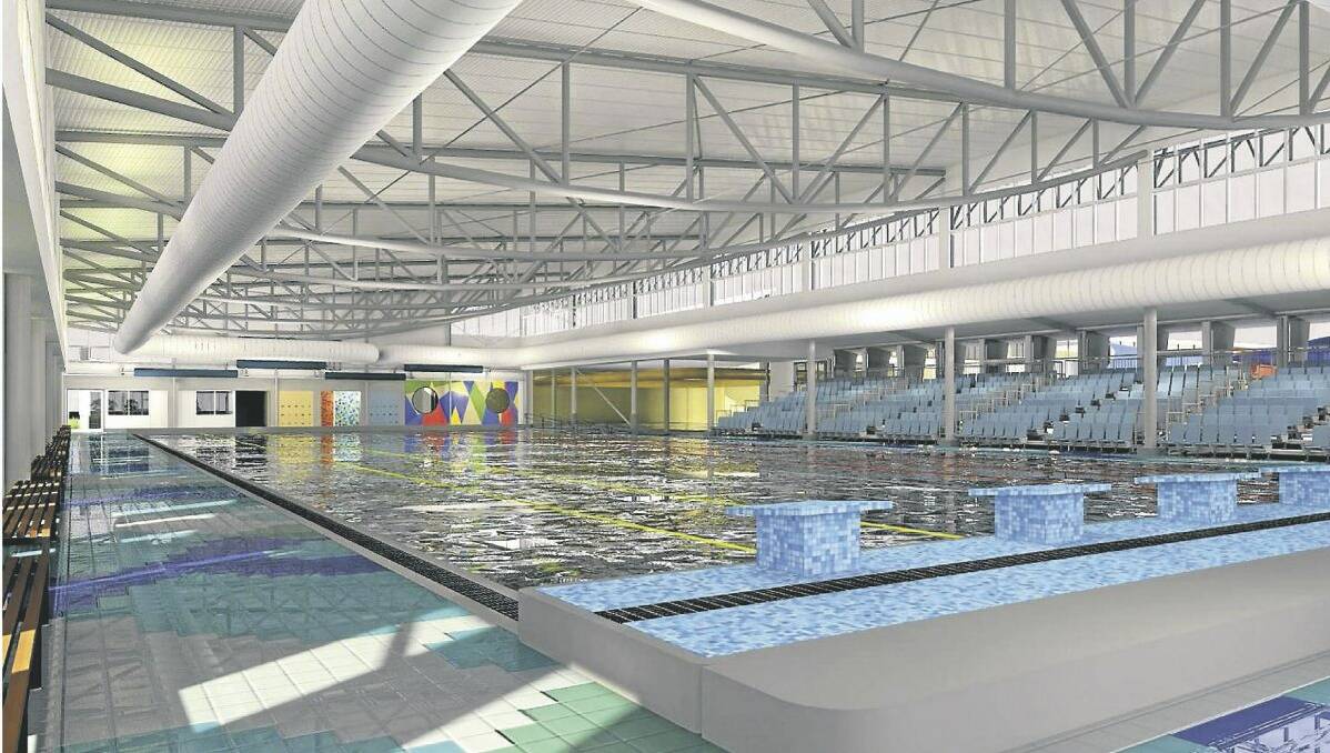 An artist's impression of the new 50m pool.