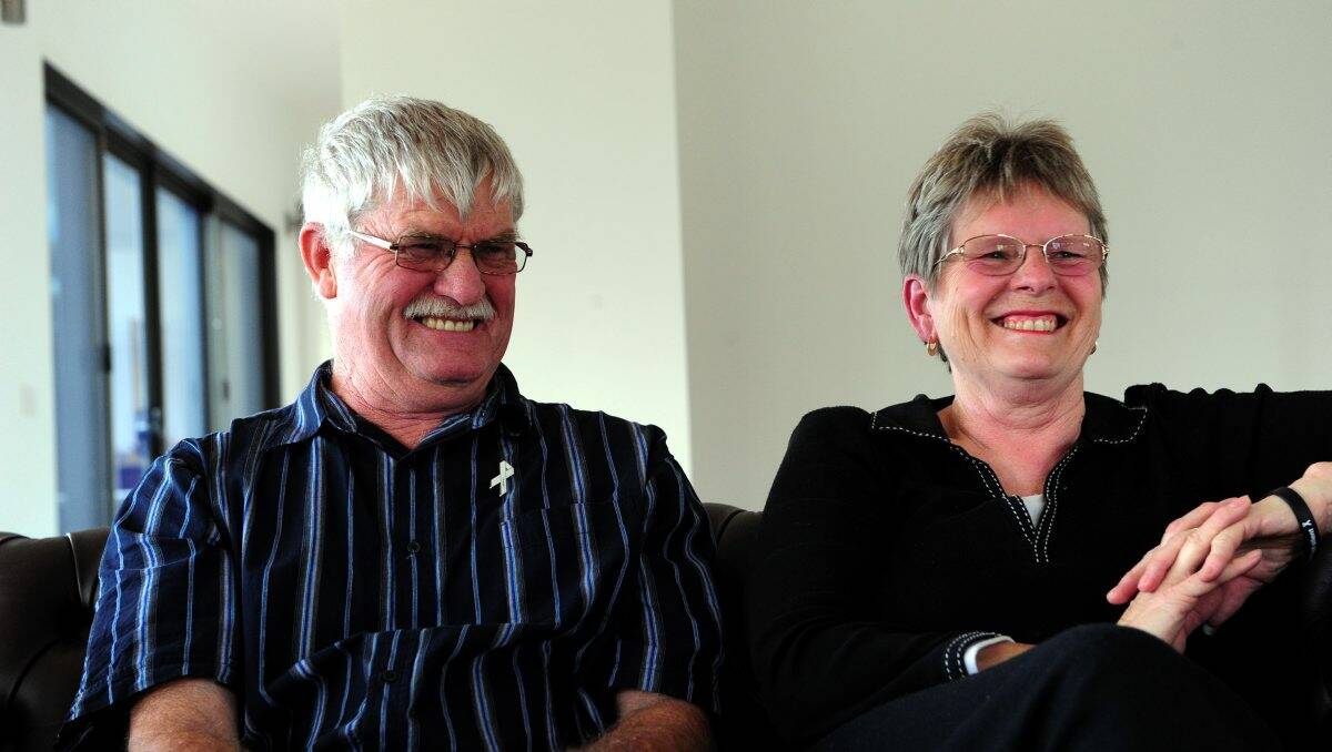 Thankful: John and Denise Siermans are grateful for the support shown by the community.
