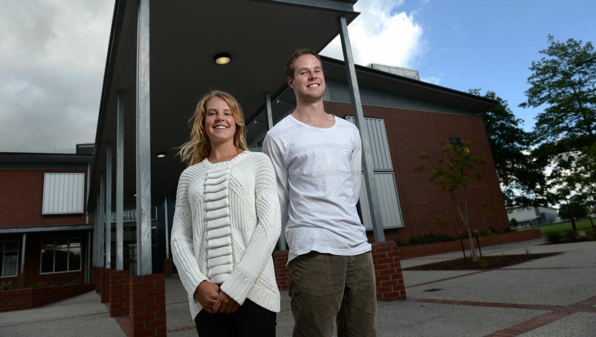 Countdown: Ballarat Grammar students and twins Clara and Joe Toohey will find out their VCE scores when results are released on Monday. PICTURE: ADAM TRAFFORD
