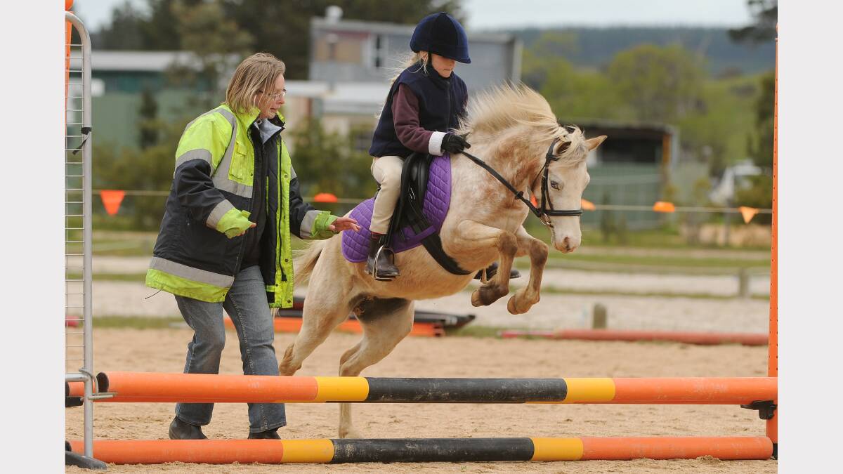 Smythesdale and District Pony Club Fun Day. Phoebe Connally 9 (Show Jumping) Picture: Justin Whitelock 