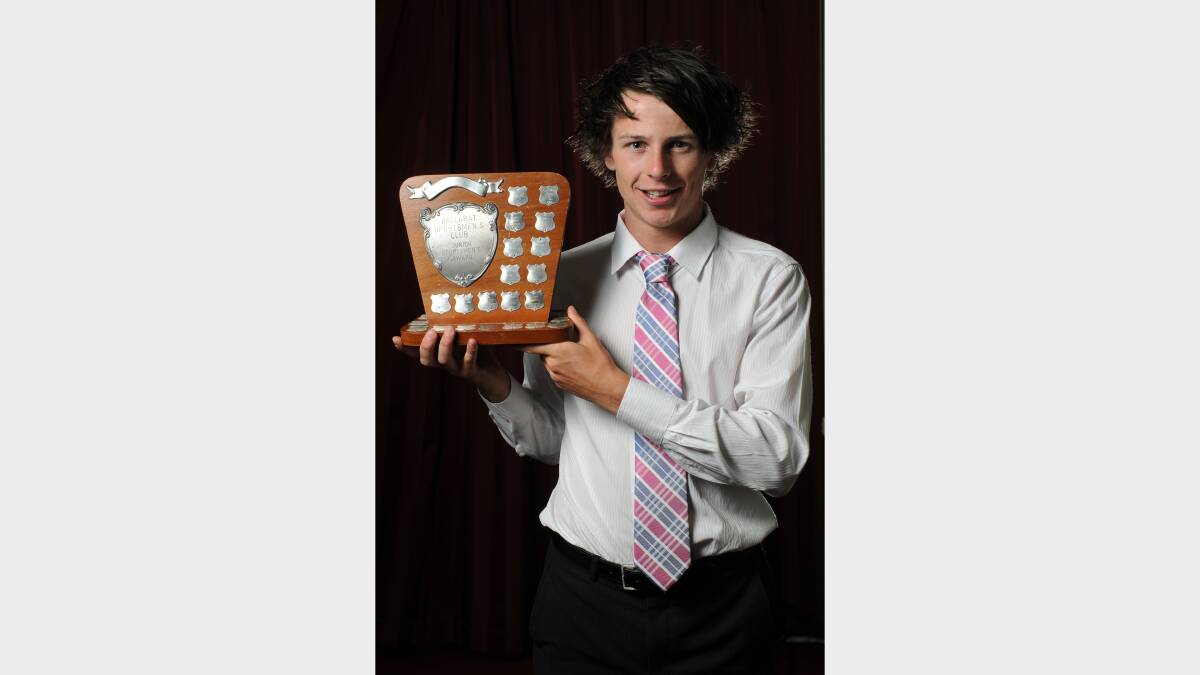 Sam Baird wins the Junior Sportsperson of the year award (Wunhym Trophy) - Ballarat Sportsman Awards Night Picture: Justin Whitelock 