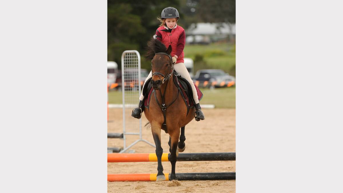 Smythesdale and District Pony Club Fun Day. Cate Blyth 9 (Show Jumping) Picture: Justin Whitelock 