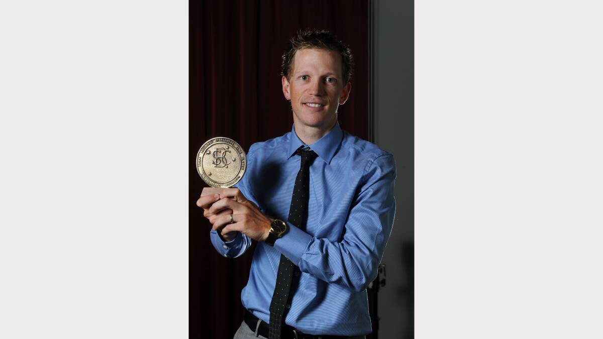 Pat Shaw wins Hollioake Award (Team Player Award) - Ballarat Sportsman Awards Night Picture: Justin Whitelock 