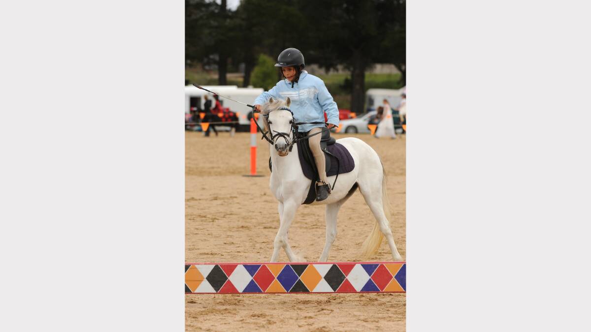 Smythesdale and District Pony Club Fun Day. Daniella Blismas 9 (Show Jumping) Picture: Justin Whitelock 