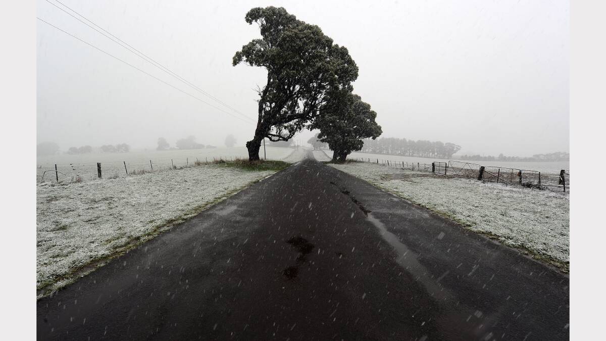 Snow around Ballarat on the 20th July 