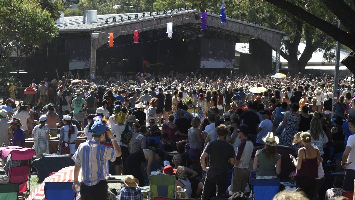 The crowd at Golden Plains 2014. PICTURE: JUSTIN WHITELOCK