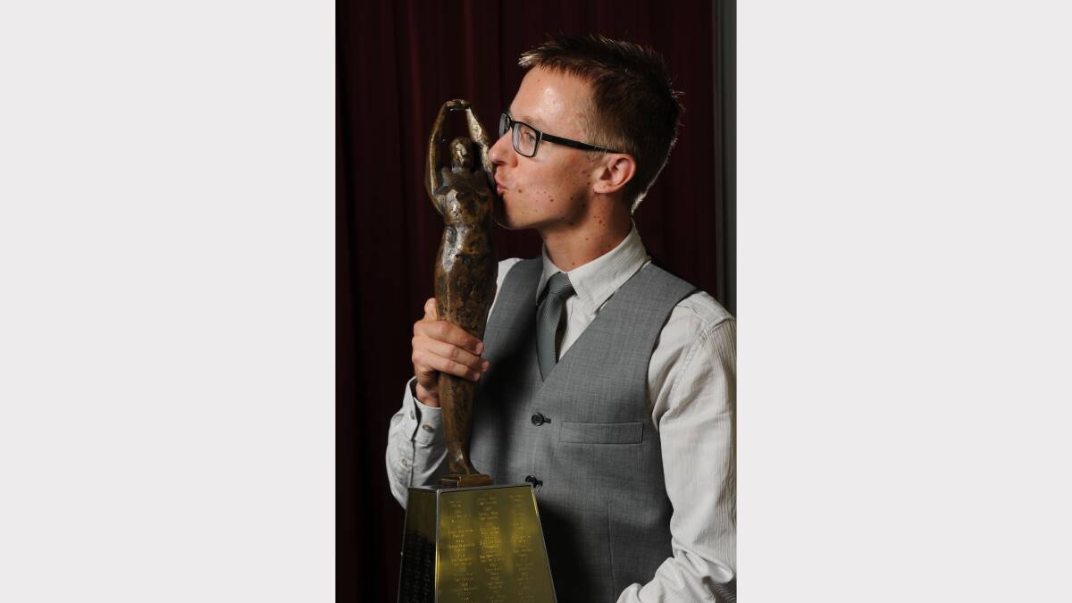 Jared Tallent Wins Sportsperson of 2013 - Ballarat Sportsman Awards Night Picture: Justin Whitelock 
