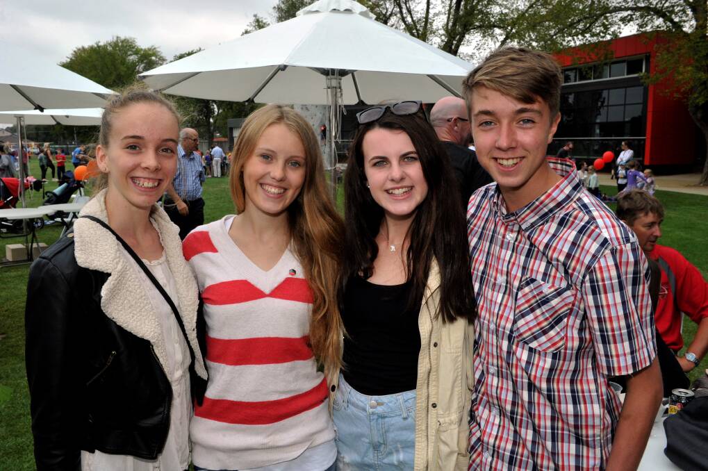 Alexandra Moore, Amber Tippett, Molly Jackson, Jackson leach. PICTURE: Jeremy Bannister.