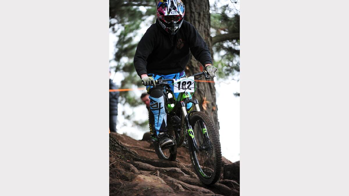 2013 King of Ballarat Downhill Mountain Bike racing. Blair Gibson (D Grade) PICTURE: JEREMY BANNISTER