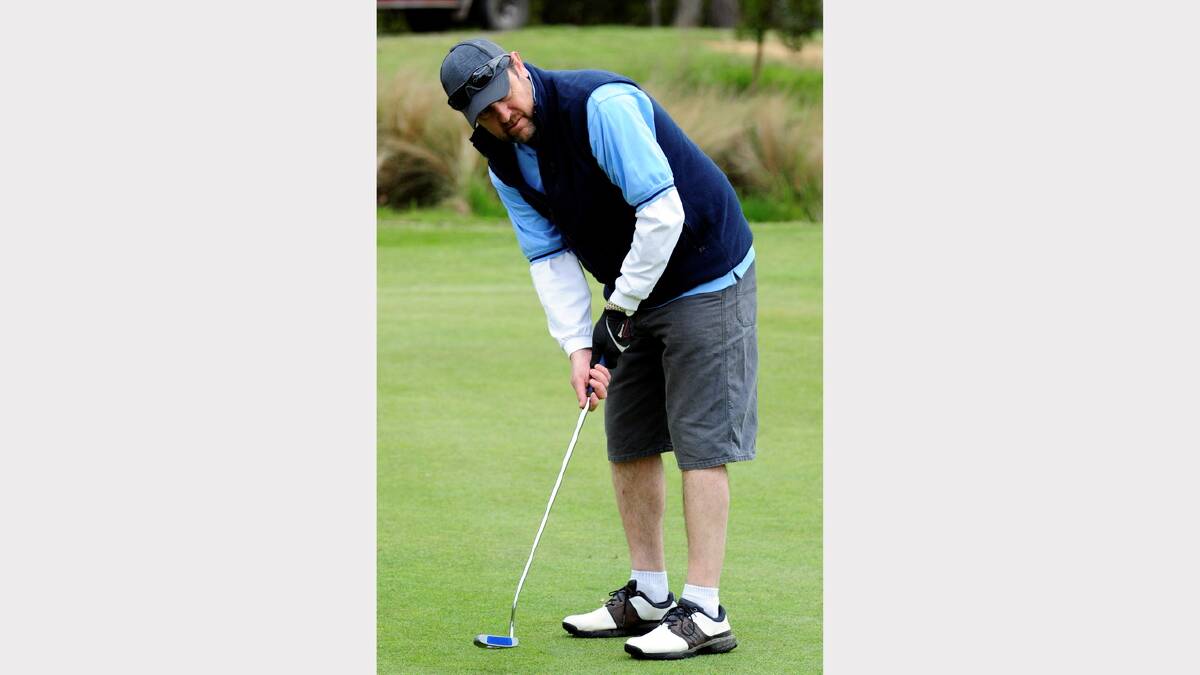 Saturday golf competition at Creswick, Greg Doran  PIC: JEREMY BANNISTER