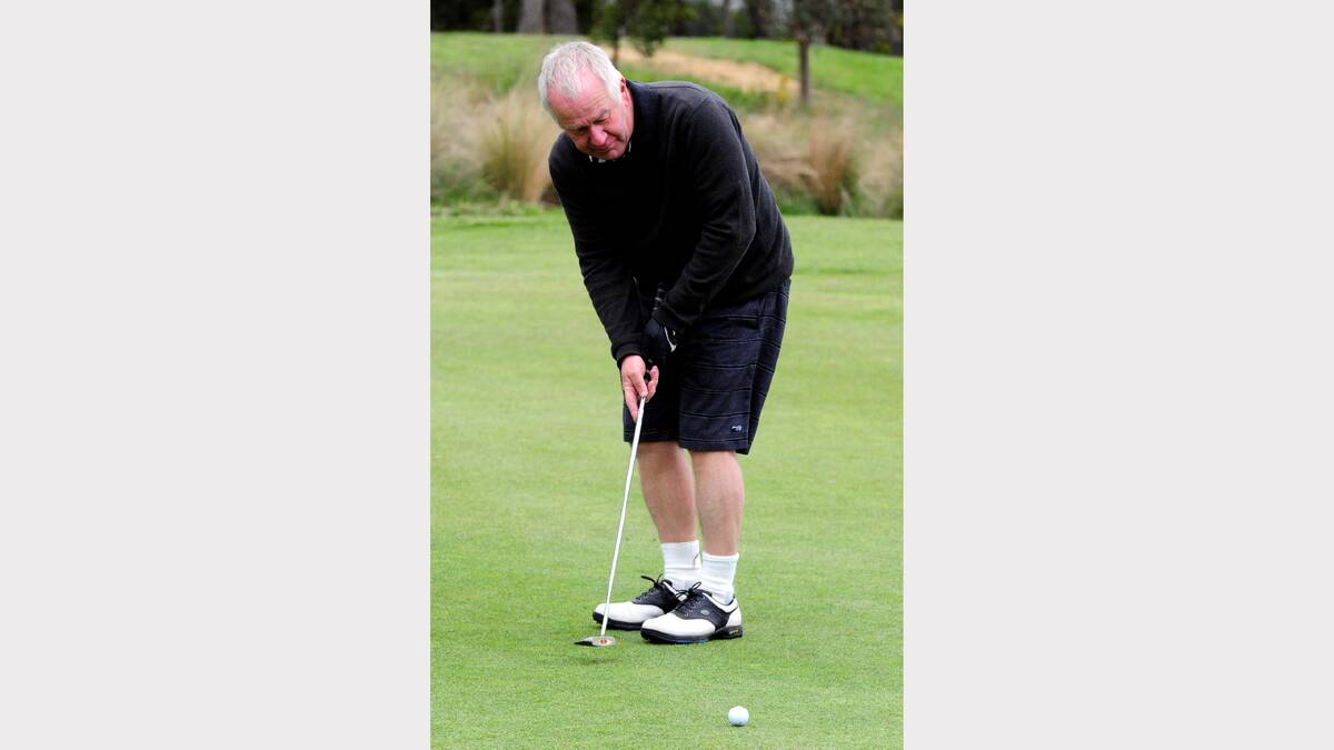 Saturday golf competition at Creswick, Geoff Ferris  PIC: JEREMY BANNISTER