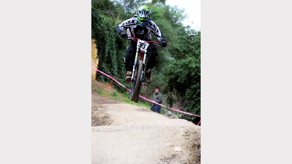 2013 King of Ballarat Downhill Mountain Bike racing.Lewis Townley (U15) PICTURE: JEREMY BANNISTER