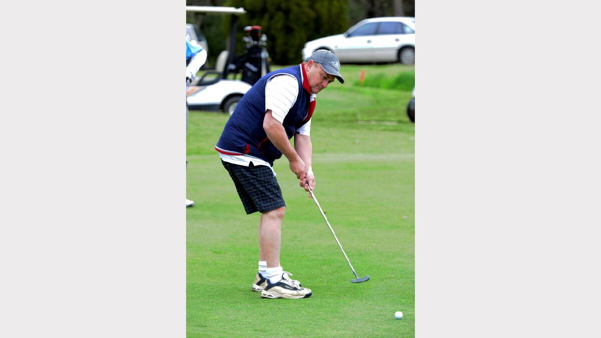 Saturday golf competition at Creswick, Steve Chapman  PIC: JEREMY BANNISTER