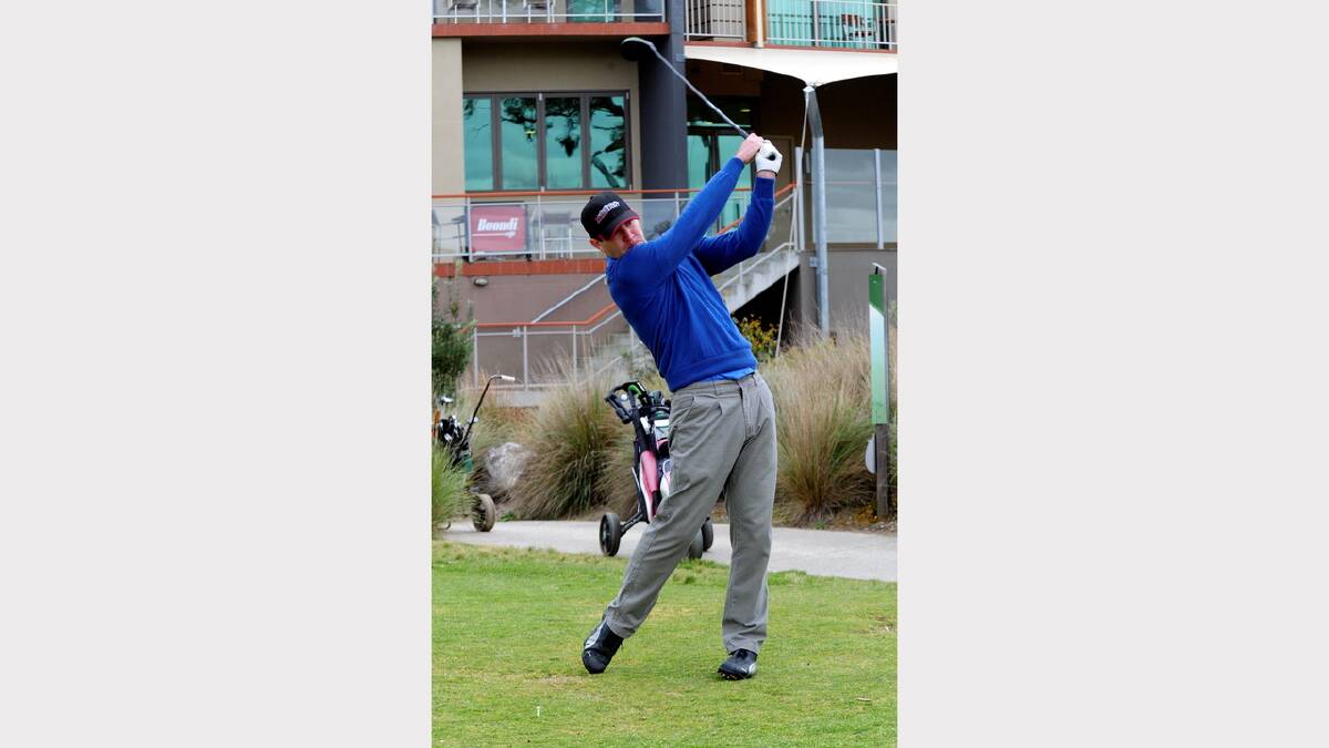 Saturday golf competition at Creswick, Luke Love PIC: JEREMY BANNISTER