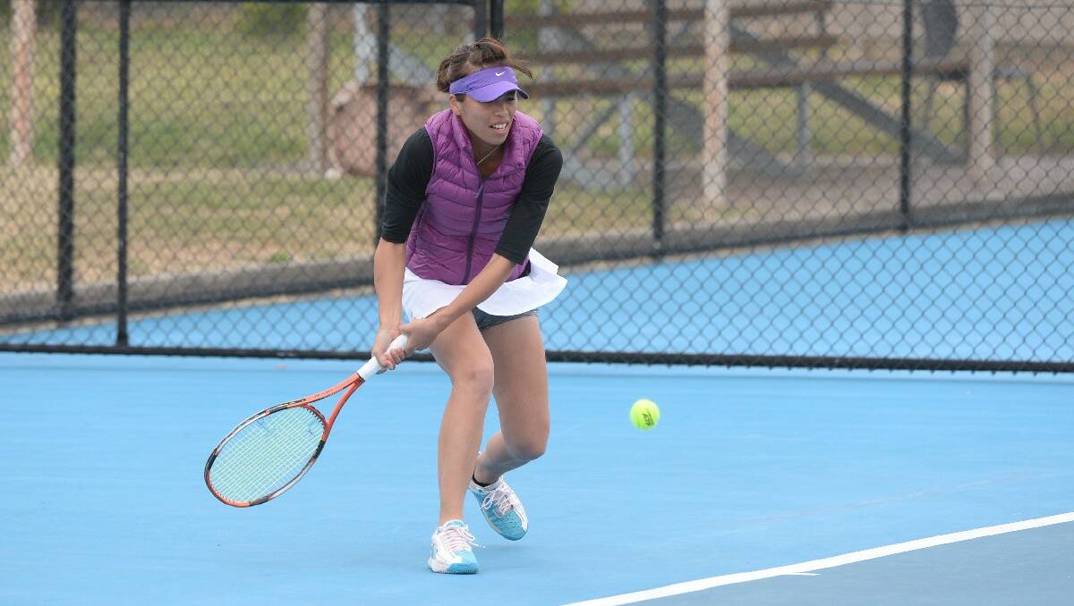 Ballarat Open Gold AMT Tennis Tournament. Su-wei Hsieh. PIC: KATE HEALY