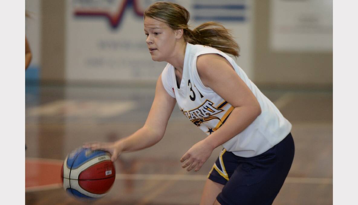 Junior Basketball Tournament. Under 16A girls - Ballarat Blue v Ballarat Gold. Izzy White (Gold). PICTURES: KATE HEALY
