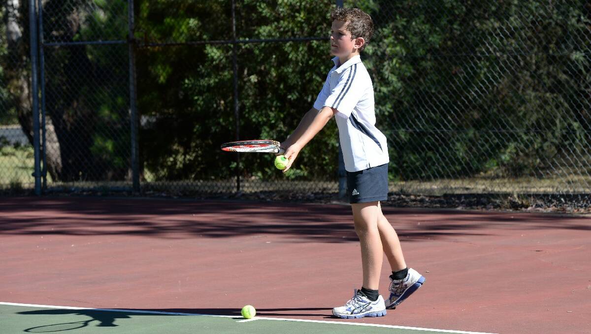 Buninyong and District Tennis Association juniors. Hamish MacDonald, C4, Meredith. PIC: KATE HEALY
