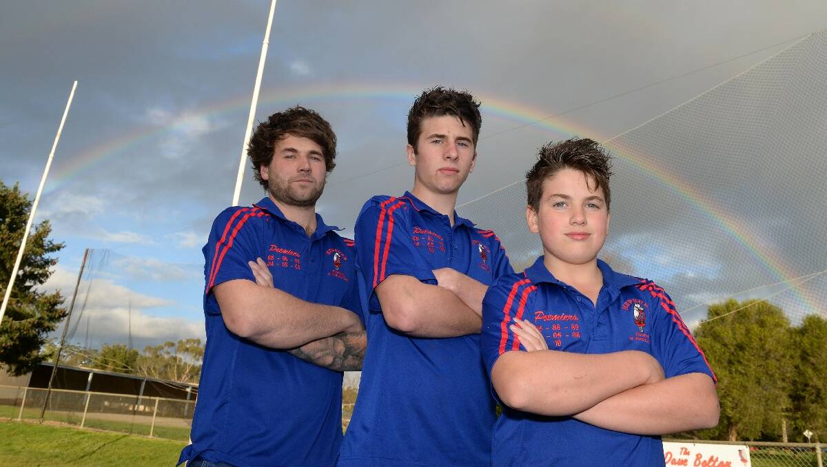 Hepburn Burras Brothers- Jimmy Rodgers, 20, Hayden Rodgers, 14 and Nathan Rodgers, 11