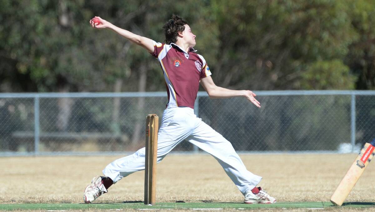 Ballarat Cricket Association U16 Gold - Mt Clear v Brown Hill. Matt Spezza,  Brown Hill. PIC: KATE HEALY
