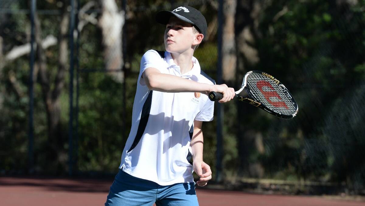 Buninyong and District Tennis Association juniors. Connor Prato, C2, Mt Helen. PIC: KATE HEALY