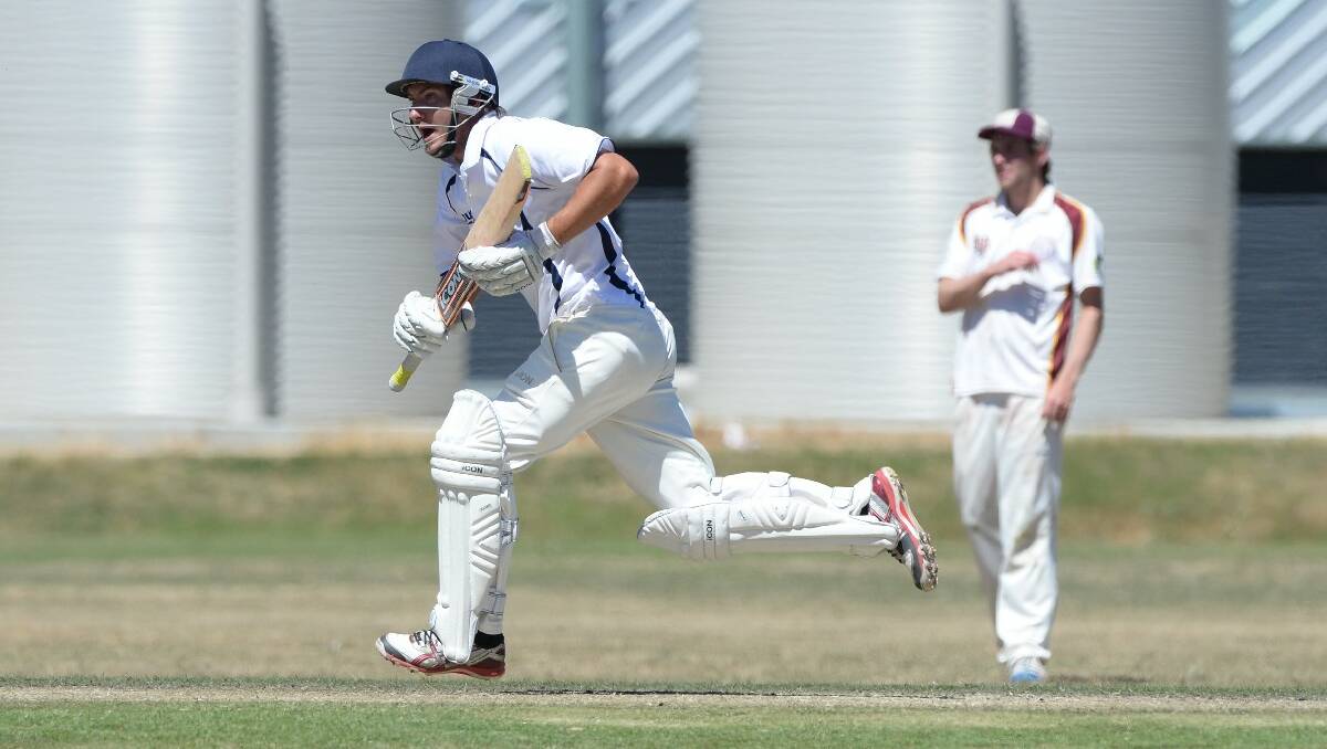 Cricket - Mt Clear v Brown Hill. Jarrod Burns, Mt Clear.  PIC: KATE HEALY