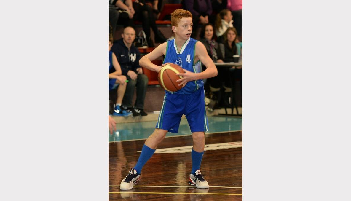 Junior Basketball Tournament: Under 14A boys - Ballarat Blue v Broadmeadows. Saxon Sell (Broadmeadows). PICTURES: KATE HEALY 
