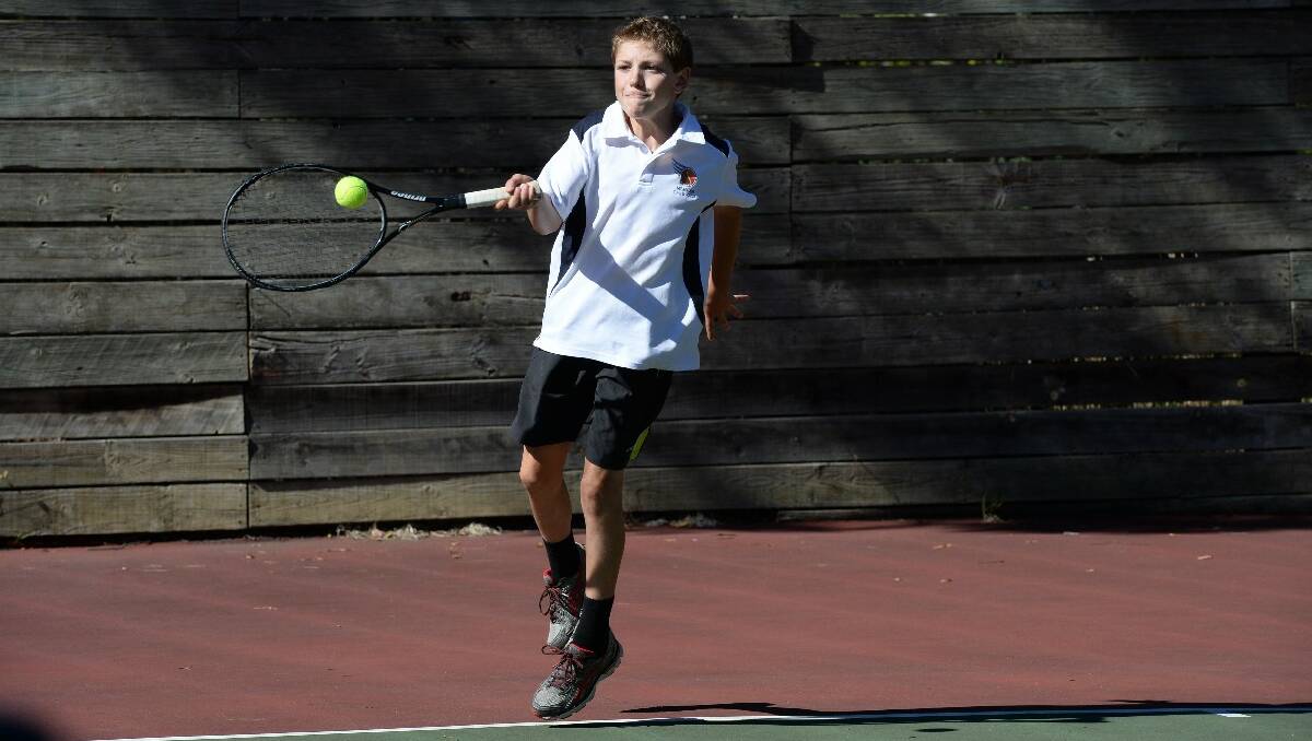Buninyong and District Tennis Association juniors. Matthew Schaper, C4, Mt Helen. PIC: KATE HEALY