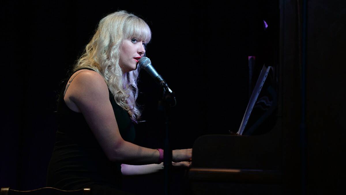 Emmy Bryce performing at the Fundraiser for Aron Siermans at Ballarat Mechanics Institute. PIC: KATE HEALY