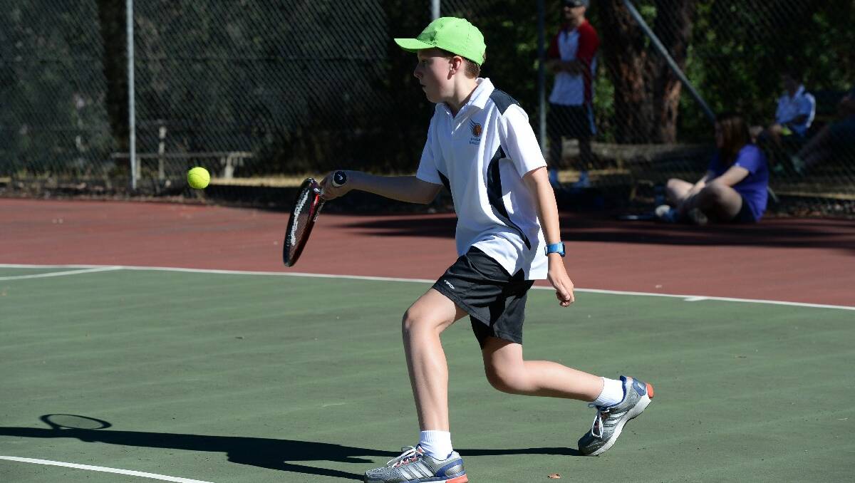 Buninyong and District Tennis Association juniors. Nicholas Foster, C2, Mt Helen. PIC: KATE HEALY