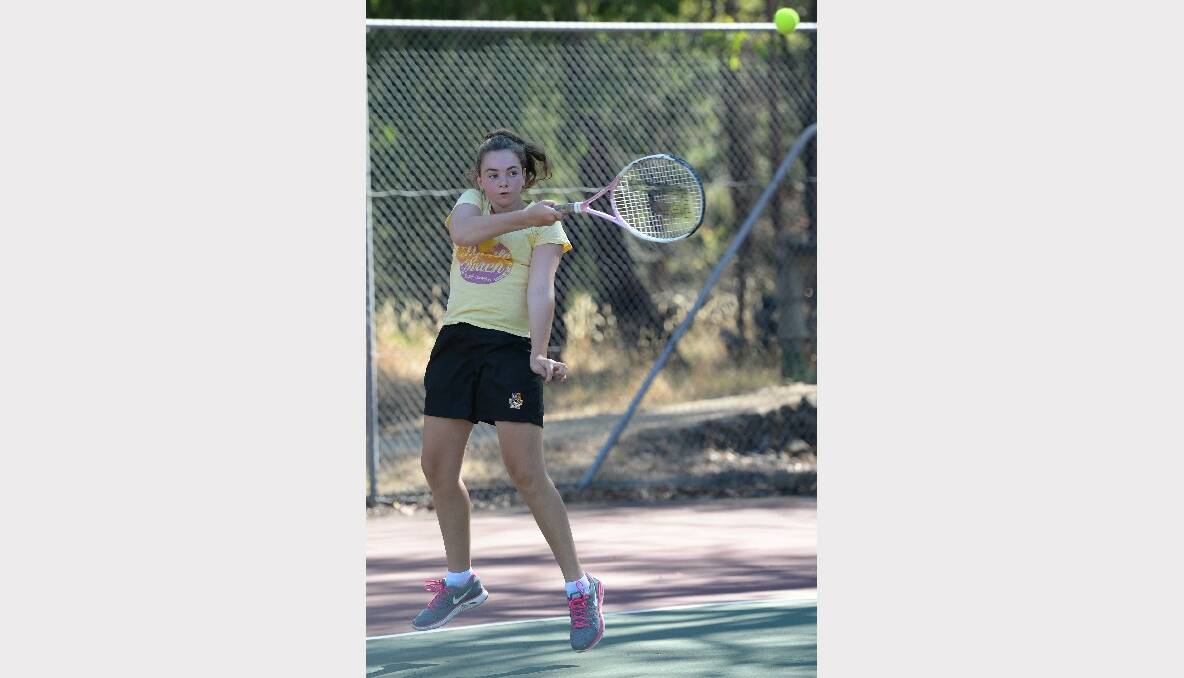 Buninyong and District Tennis Association juniors. Phoebe Cameron, C2, Meredith. PIC: KATE HEALY