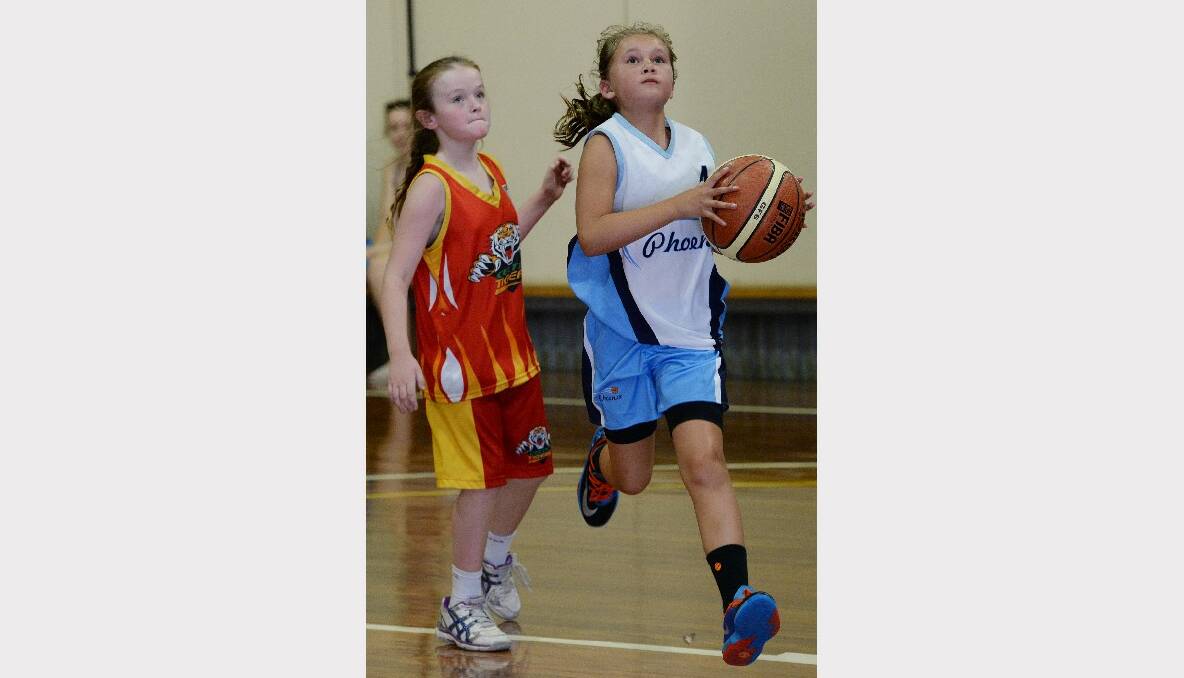 12A Girls Basketball. Tegan Spicer, Celtic Tigers and Jayda Skennerton, Phoenix. PIC: KATE HEALY