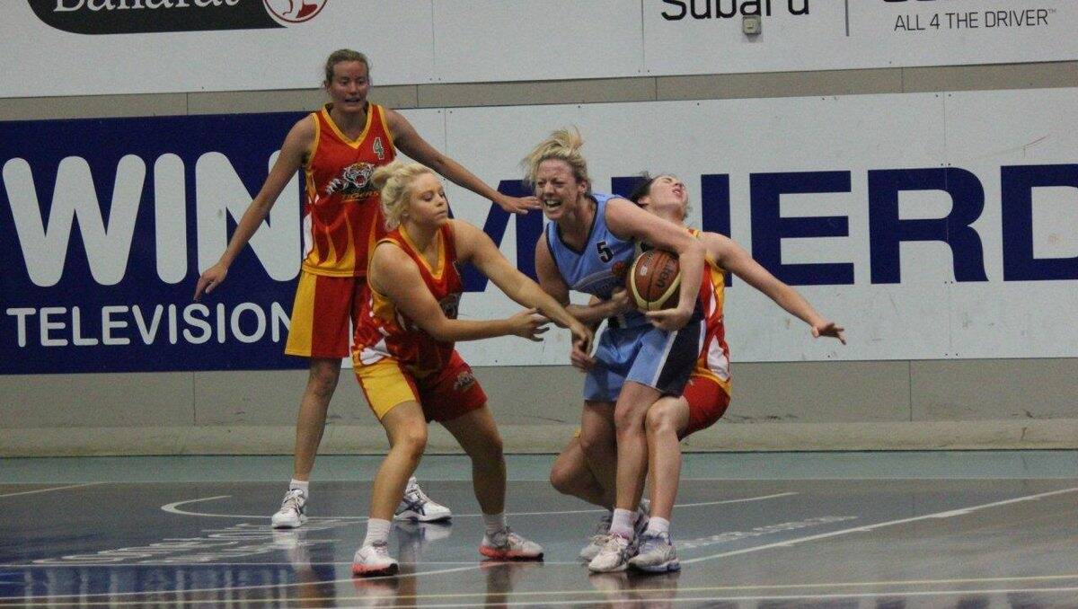 Outstanding: Phoenix’s Andrea McMahon dominates the court in Ballarat Basketball Association women’s A-grade final at the Ballarat Minerdome.