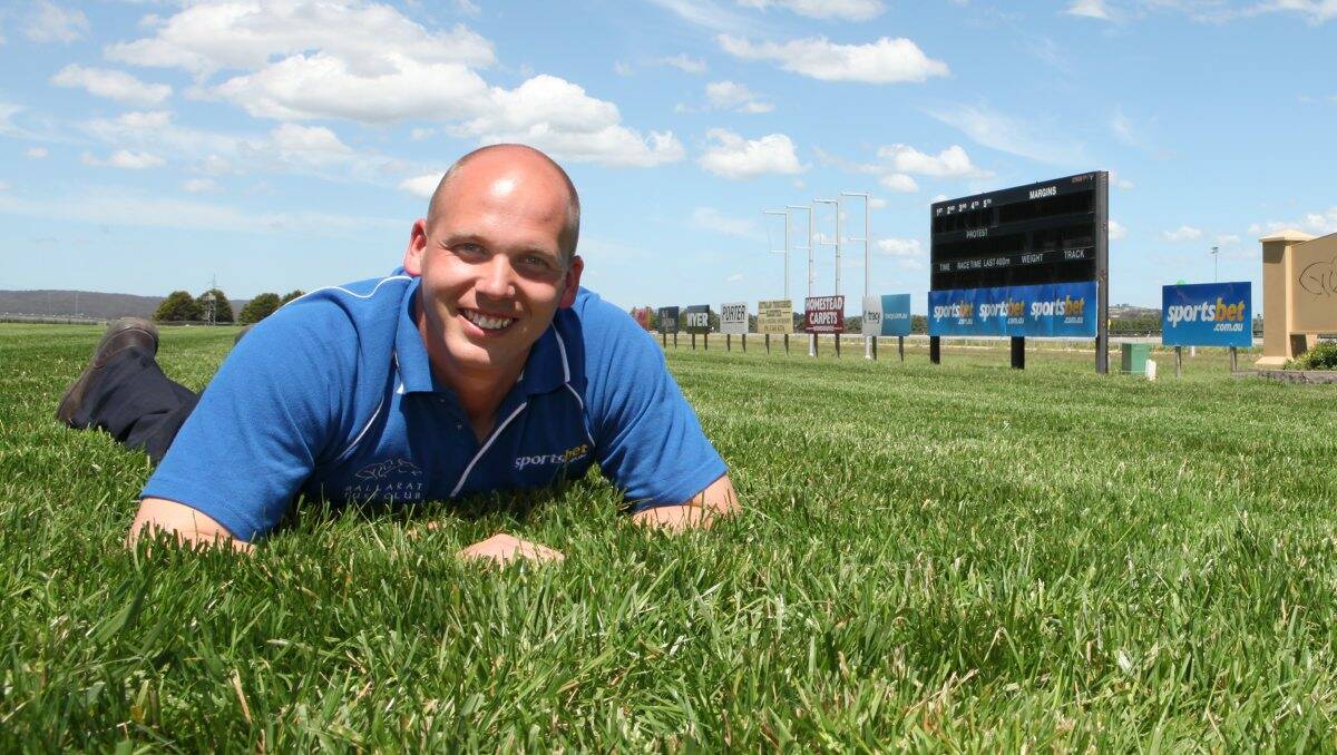 IT'S CRUNCH TIME: Ballarat Turf Club track manager Andrew Morton is preparing for his third Sportsbet Ballarat Cup Day. PICTURE: ADAM TRAFFORD.
