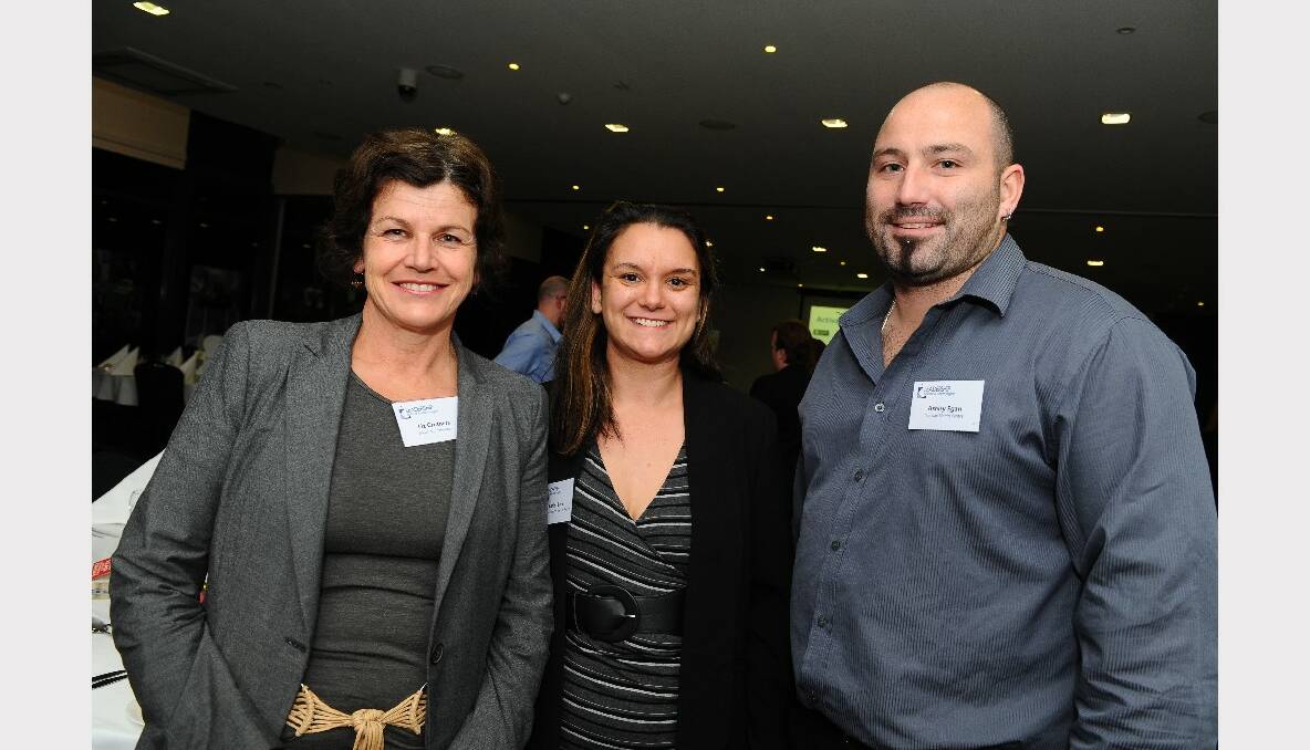 Liz Crothers (Bold Communications), Katrina Beer (Leadership Ballarat & Western Region) and Ashley Egan (Yanikan-Werritj Centre)  
