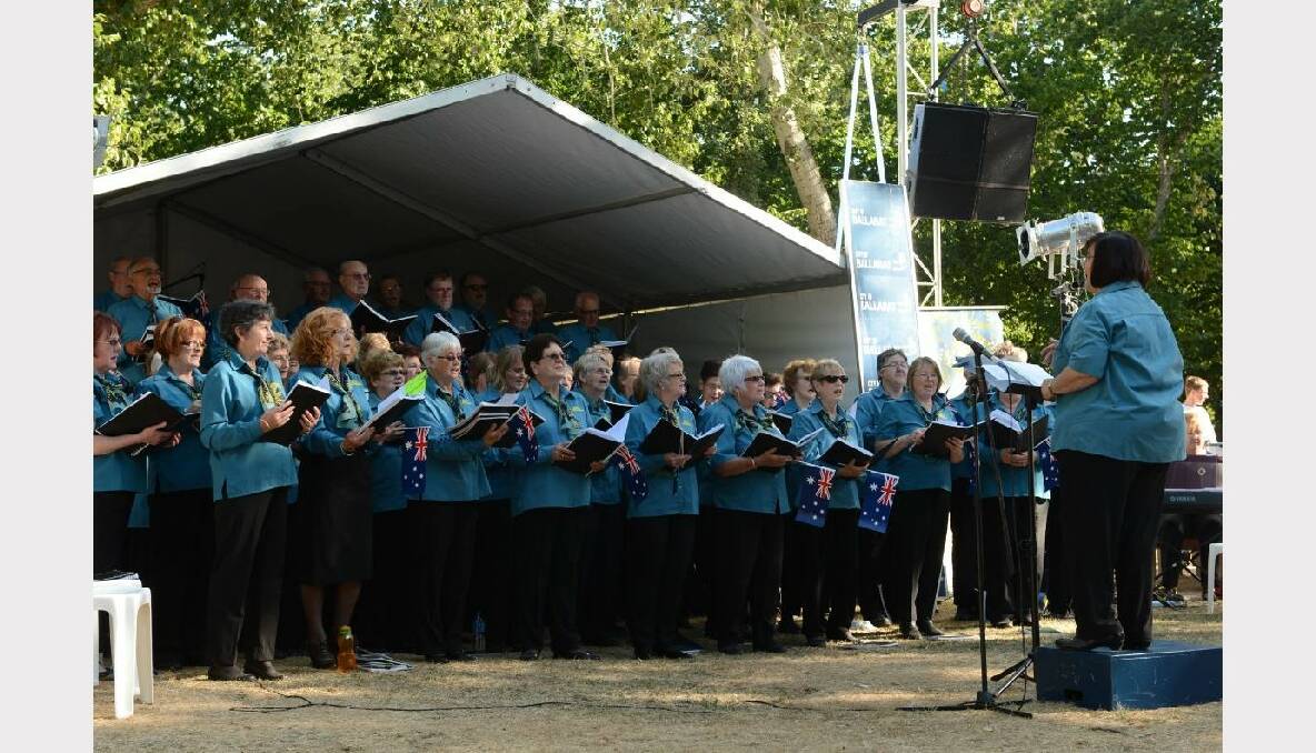  The Sing Australia Choir . PICTURES: ADAM TRAFFORD.