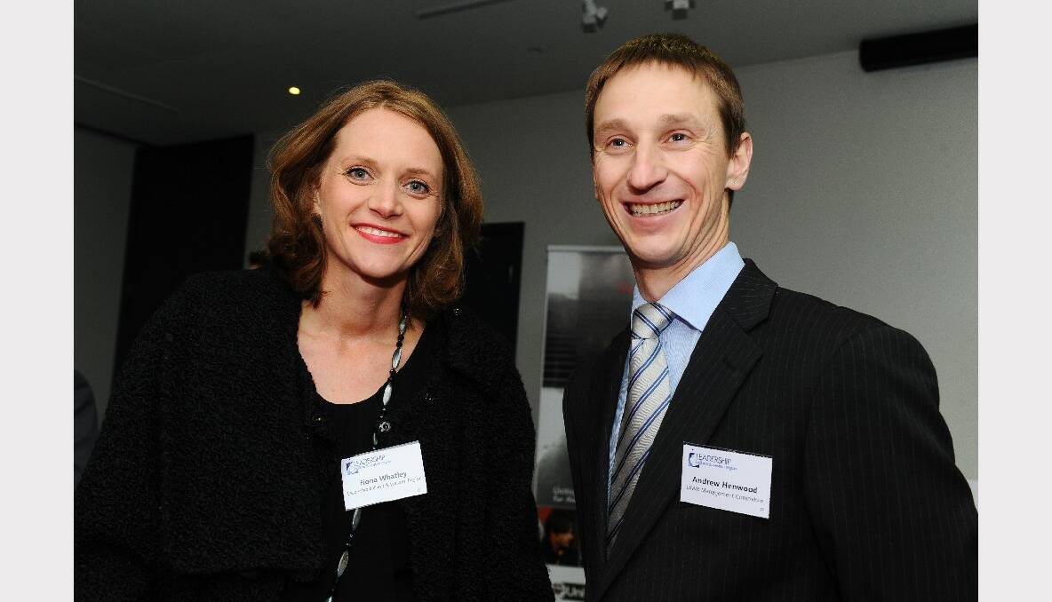 Fiona Whatley (Leadership Ballarat & Western Region) and Andrew Henwood (Leadership Ballarat & Western Region Management Committee)