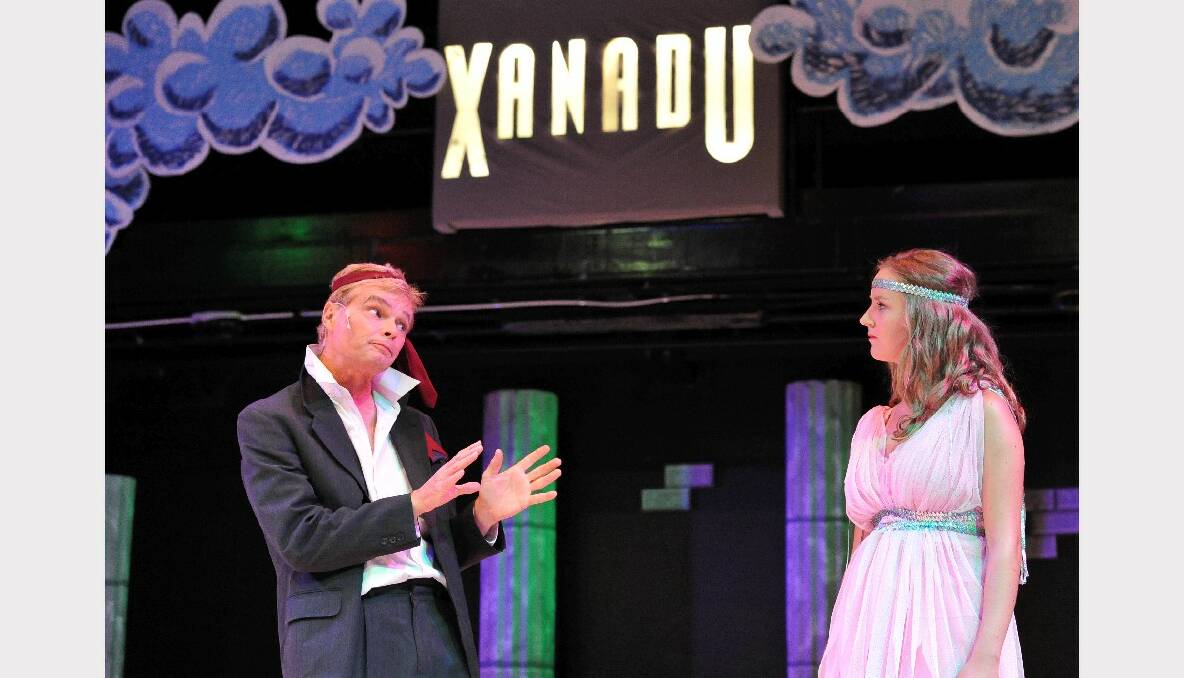 BEHIND THE SCENES: The final dress rehearsal for XANADU, showing at Helen Macpherson Smith Theatre, Camp Street. PICTURES: LACHLAN BENCE.