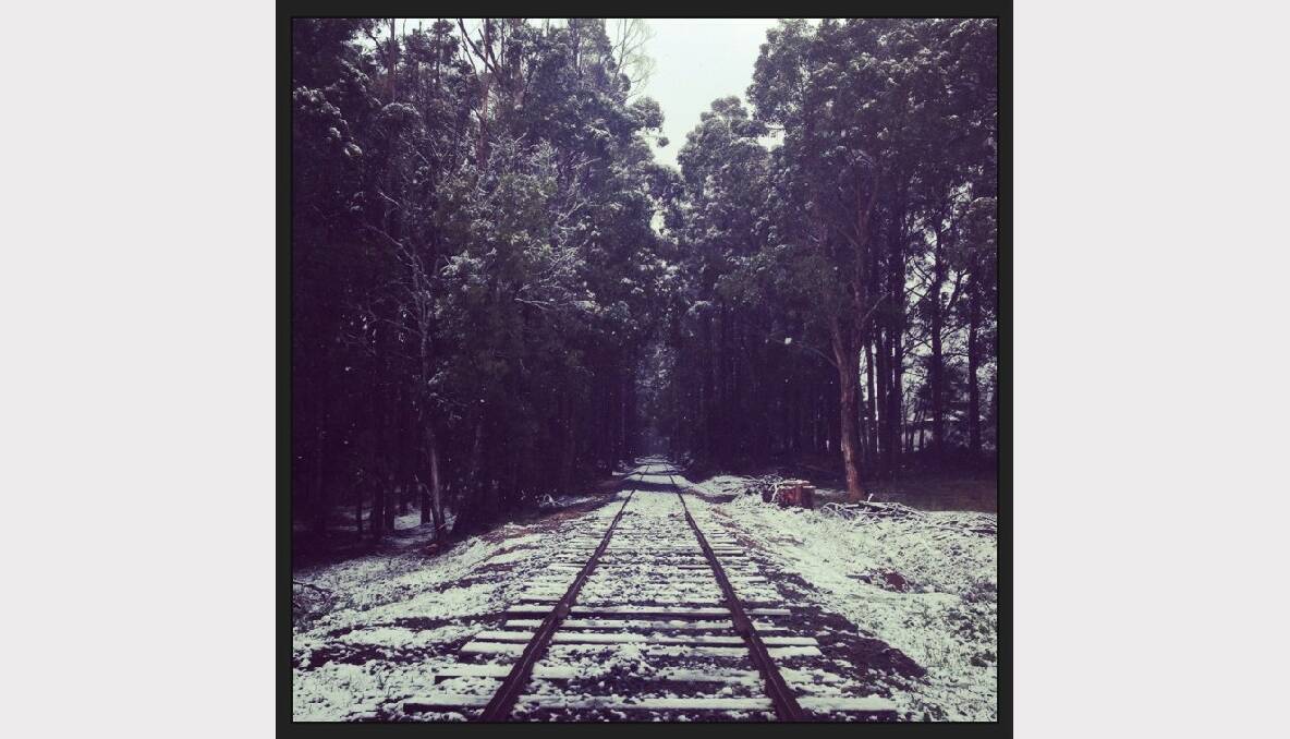The Bullarto Railway Line, submitted via The Courier iPhone App.